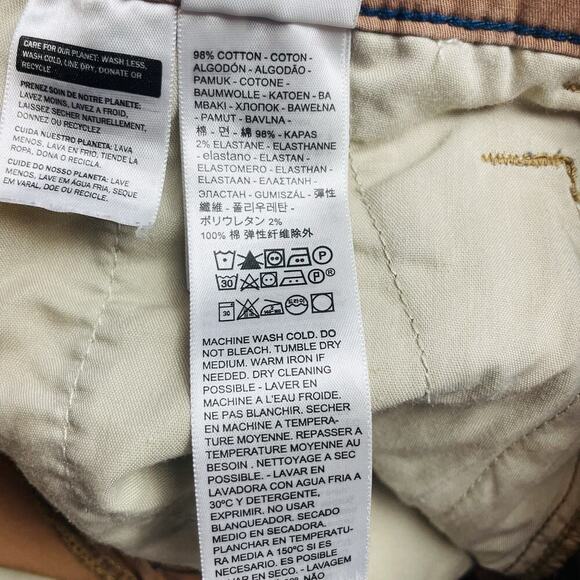 Levis XX Chino Shorts Punk Logos Mens 36 Tan 7Seconds Punx Hardcore Rock Stretch - Picture 4 of 11